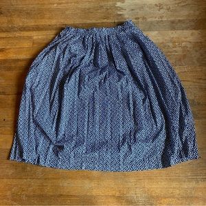90s Vintage Midi Skirt Elastic Waistband